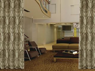 Inherently Flame Retardant Jacquard-Velvet Fabric  AF08-27