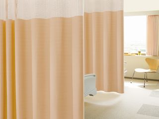 Inherently Flame Retardant Plain Stripe-Cubicle/Hospital Curtains 1008-153~156